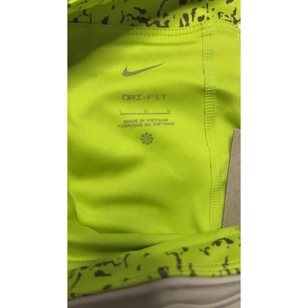 Nike Dry FIT Icon Clash 2 In 1 Training Skirt Shorts Lime Sand Color Large NWT